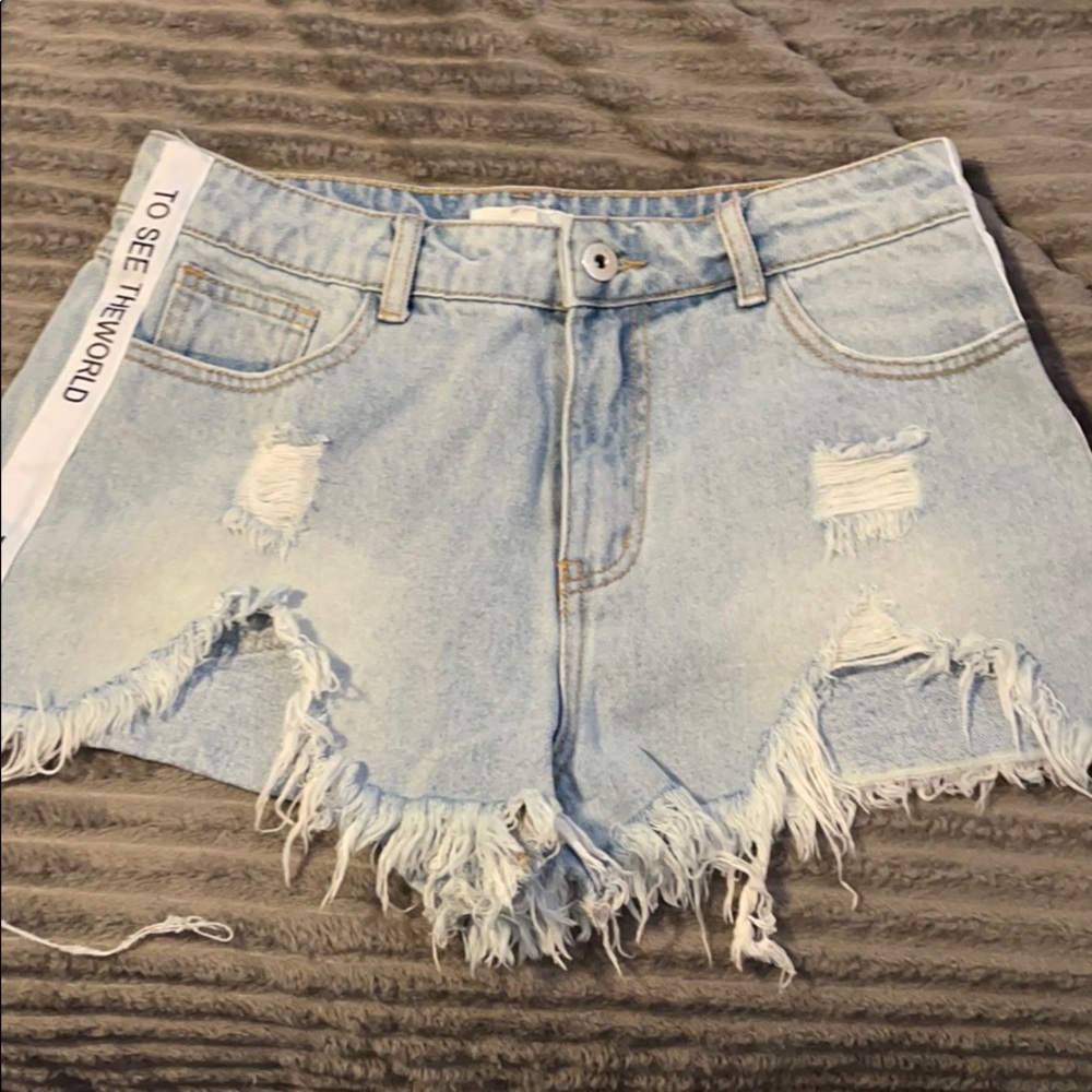 Denim shorts